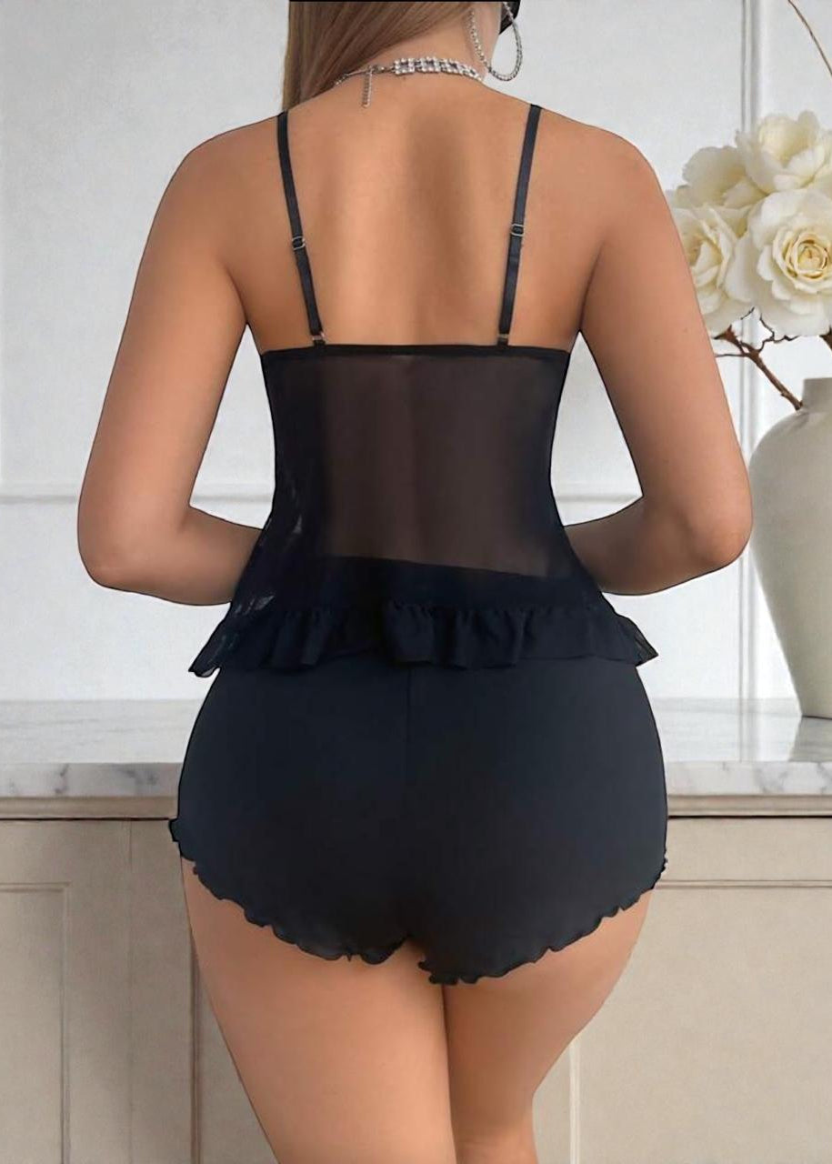 conjunto de pijama de short corta