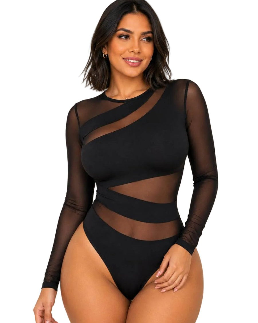 Body con Malla Bonita - afrodita tienda