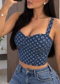 CROP TOP EN TELA JEAN - afrodita tienda