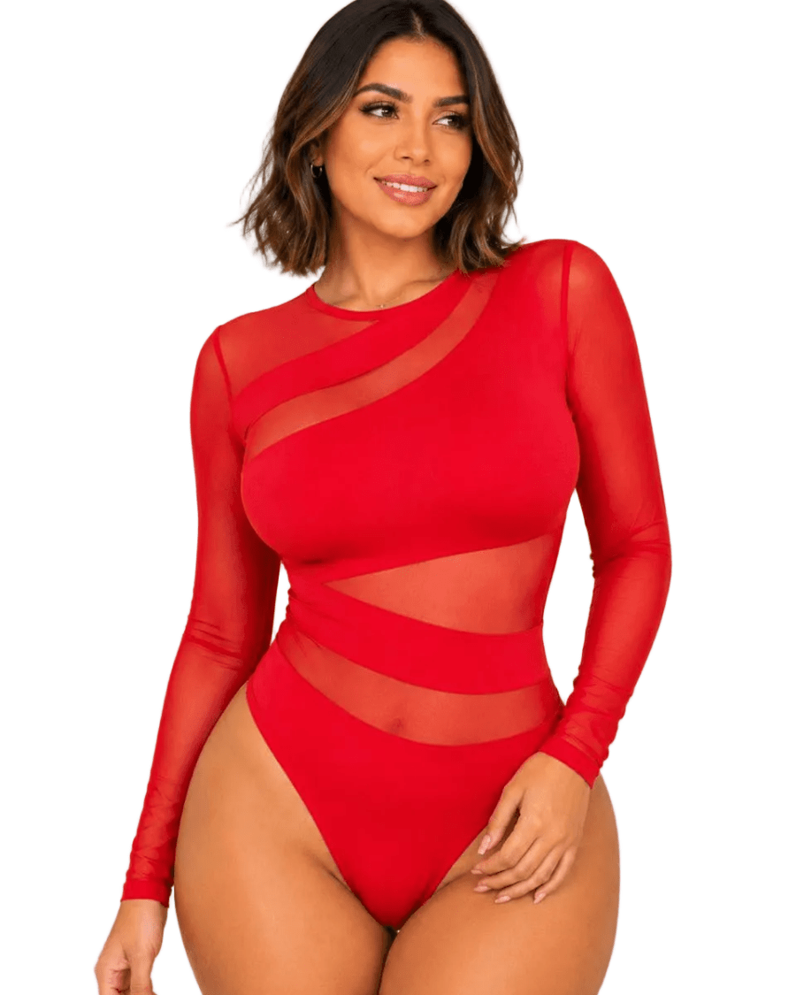 Body con Malla Bonita - afrodita tienda