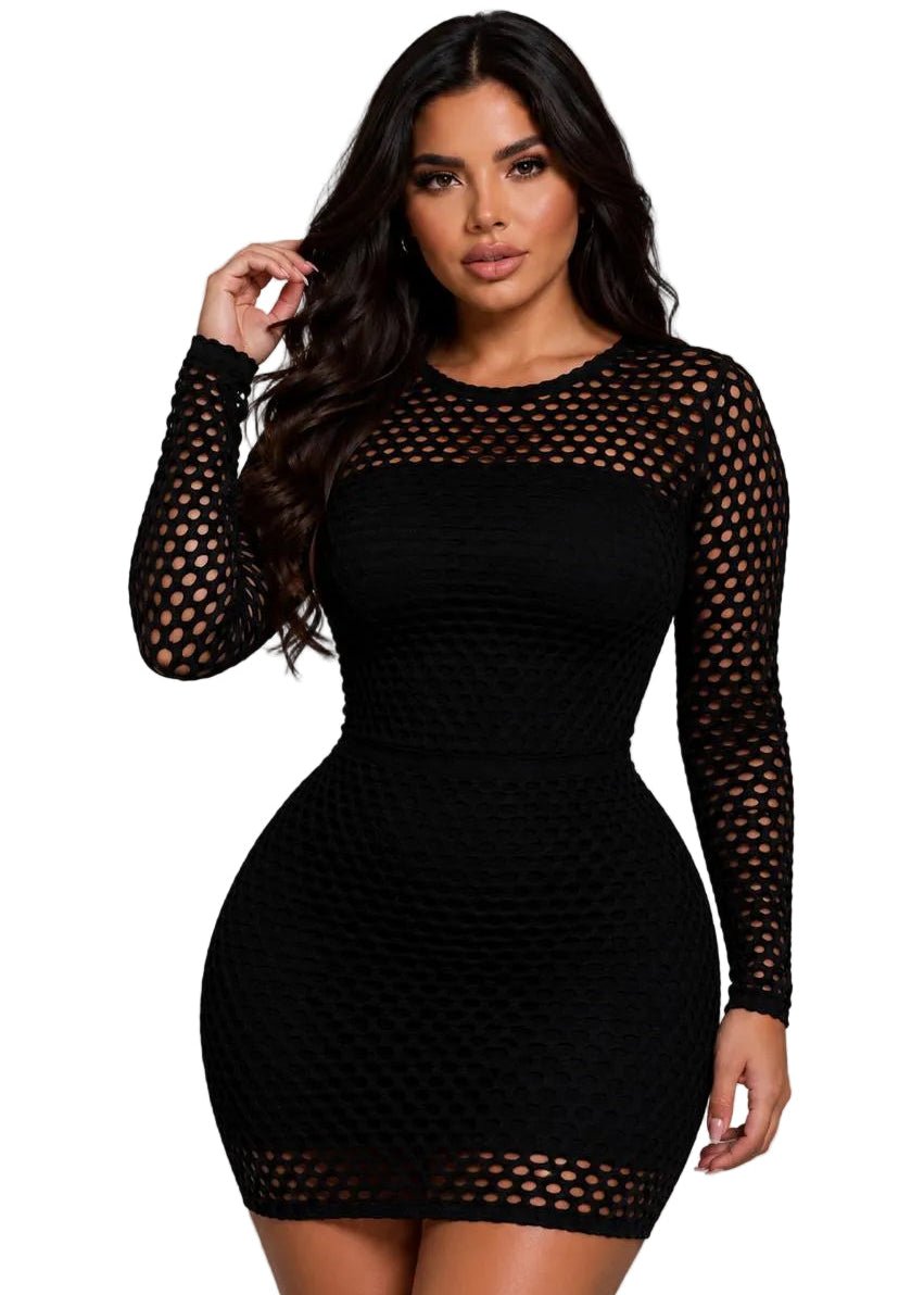 Vestido Corto en malla - afrodita tienda