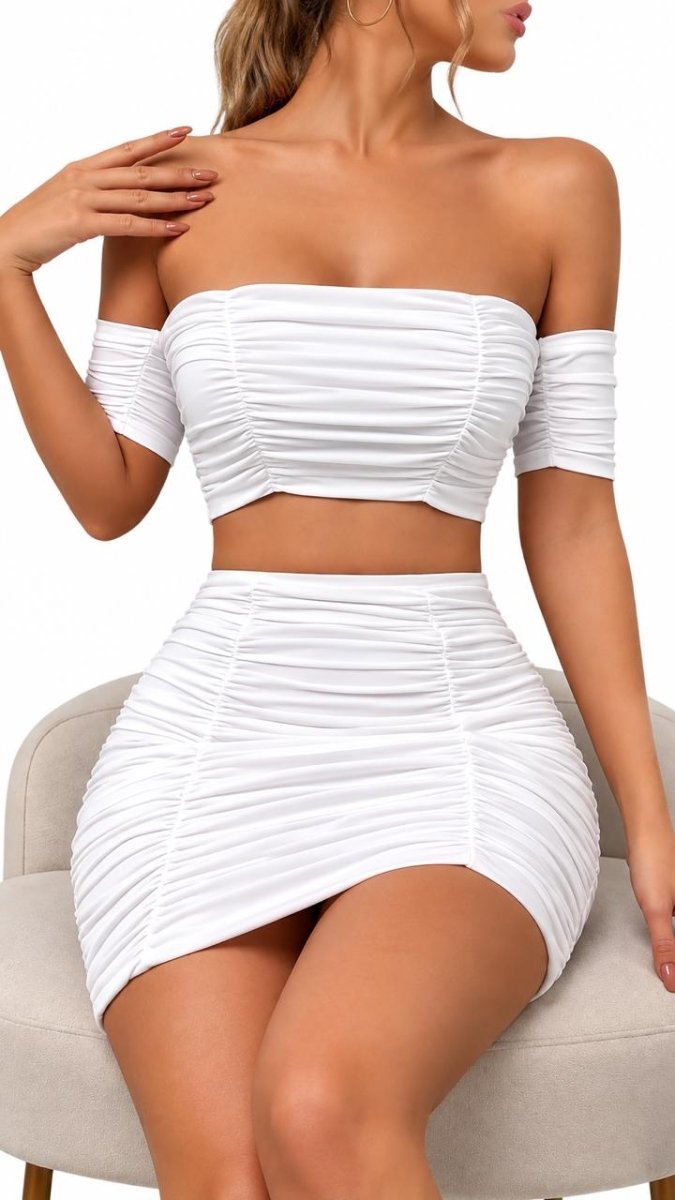 vestido de dos piezas florida - afrodita tienda